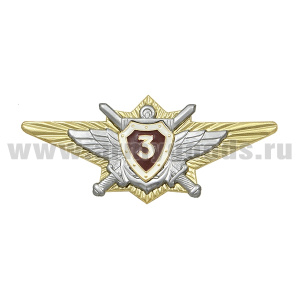 20 07 0171 Значок мет. Классность офиц. ВВ МВД 3 класс